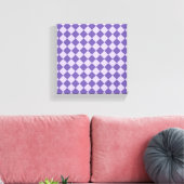 Toile Motif de diamants de Checker Violet (Insitu(Salon))