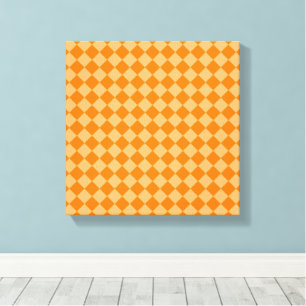 Toile Motif de diamants orange combiné par STaylor