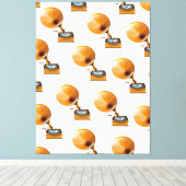 Toile Motif de disque Gramophone. (Insitu (Plancher de Bois))