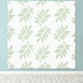 Toile Motif de feuille aînée vert+blanc (Insitu (Plancher de Bois))
