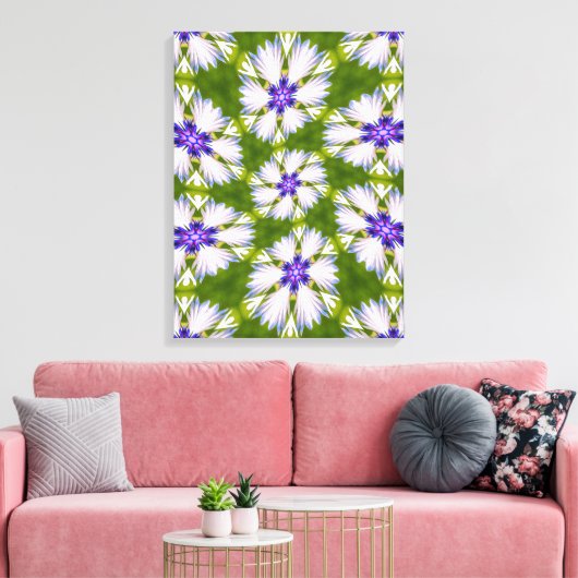 Toile Motif de fleurs blanches (Insitu(Salon))