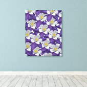 Toile Motif de fleurs Columbine (Insitu (Plancher de Bois))