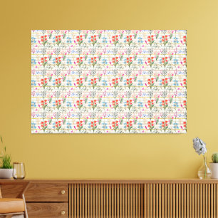 Toile Motif de fleurs d'aquarelle moderne