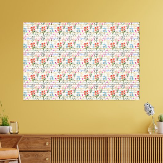 Toile Motif de fleurs d'aquarelle moderne (Insitu(Salon))