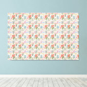 Toile Motif de fleurs d'aquarelle moderne (Insitu (Plancher de Bois))