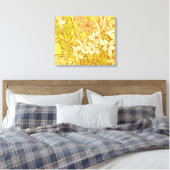 Toile Motif de fleurs de lys d'Alphonse Mucha : Art nouv (Insitu(Chambre))