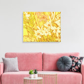 Toile Motif de fleurs de lys d'Alphonse Mucha : Art nouv (Insitu(Salon))