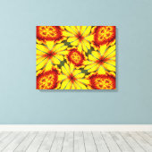 Toile Motif de fleurs d'or (Insitu (Plancher de Bois))