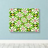 Toile Motif de fleurs esthétiques (Insitu (Plancher de Bois))