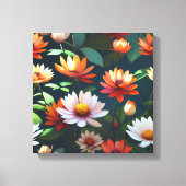 Toile Motif de fleurs Lotus sans couture (Recto)