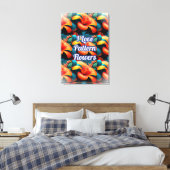 Toile Motif de fleurs roses saumons (Insitu(Chambre))