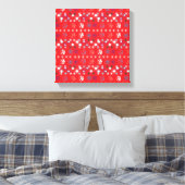 Toile Motif de flocon de neige moderne Red Christmas (Insitu(Chambre))