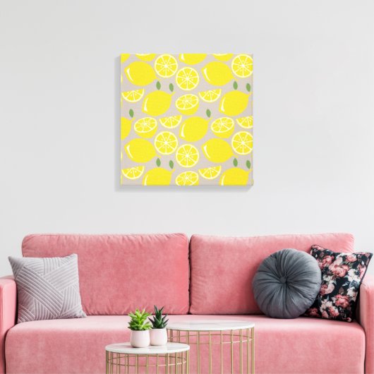 Toile Motif de fruits de citron jaune (Insitu(Salon))