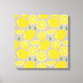 Toile Motif de fruits de citron jaune (Recto)