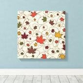 Toile Motif de la feuille d'érable à boudin (Insitu (Plancher de Bois))
