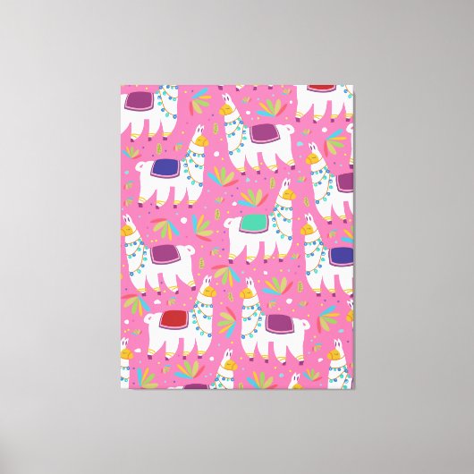 Toile Motif de lama mignon (Recto)