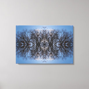 Toile Motif de l'arborescence d'images miroir