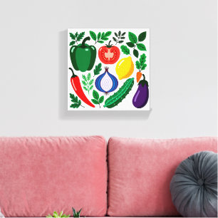 Toile Motif de légume