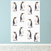 Toile Motif de manchots mignons (Insitu (Plancher de Bois))