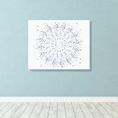 Toile Motif de mandala bleu (Insitu (Plancher de Bois))