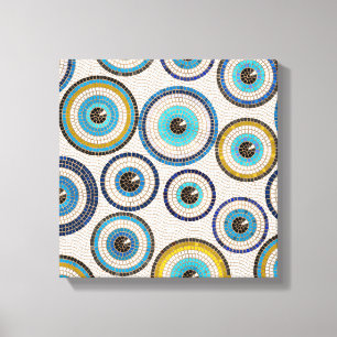 Toile Motif de mosaïque de l'oeil maléfique