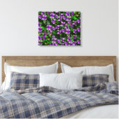 Toile Motif de mosaïque en bois de violet de fleur WI (Insitu(Chambre))