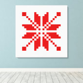 Toile Motif de Noël des flocs de neige de Noël (Insitu (Plancher de Bois))