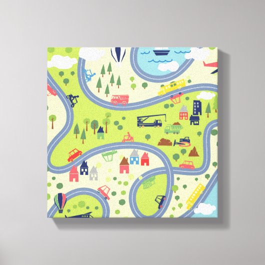 Toile Motif de paysage pour enfants (Recto)