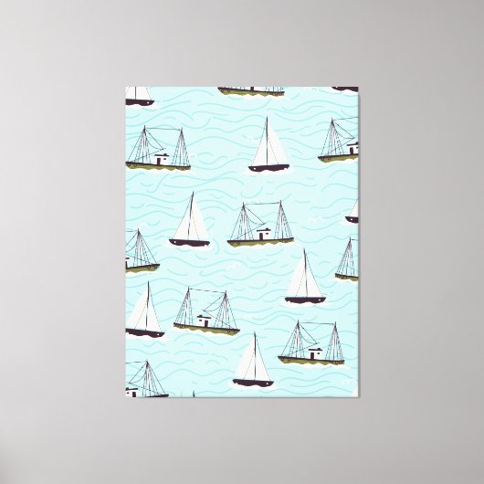 Toile Motif de pêche nautique (Recto)