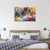 Toile Motif de peinture texturée épaisse (Insitu(Chambre))
