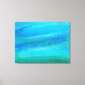 Toile motif de peinture turquoise (Recto)