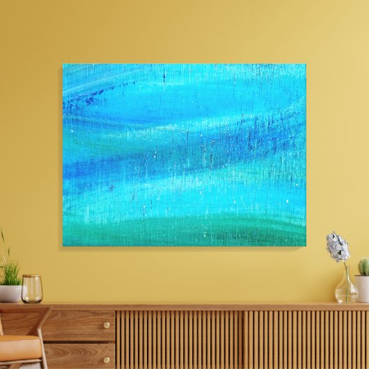 Toile motif de peinture turquoise (Insitu(Salon))