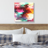Toile Motif de pixel coloré (Insitu(Chambre))