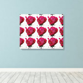 Toile motif de roses rouges (Insitu (Plancher de Bois))