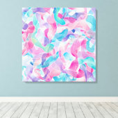 Toile Motif de ruban abstrait pastel (Insitu (Plancher de Bois))