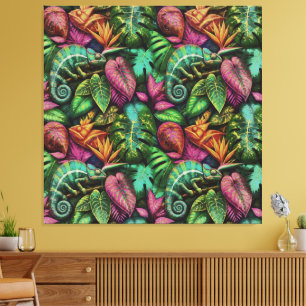 Toile Motif de surface transparent Rêves de la jungle du