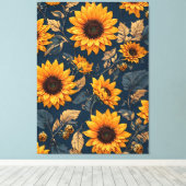 Toile Motif de tournesol Majestic Art (Insitu (Plancher de Bois))