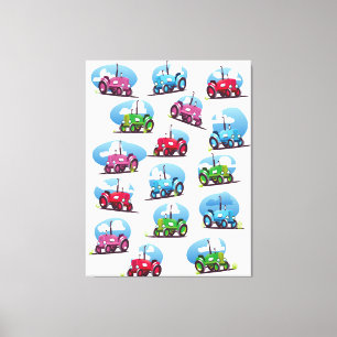 Toile Motif de tracteur
