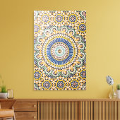 Toile Motif de tuiles géométriques, Maroc (Insitu(Salon))