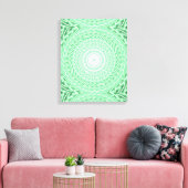 Toile Motif des cercles verts de printemps (Insitu(Salon))