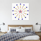 Toile Motif des étoiles patriotiques (Insitu(Chambre))