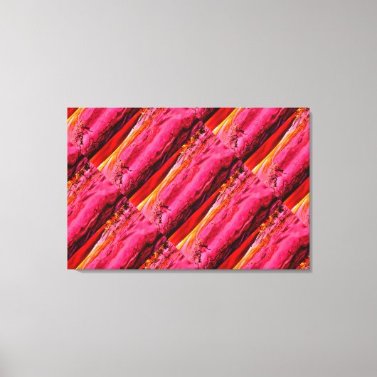 Toile motif des vagues Maui jaune rouge (Recto)