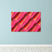 Toile motif des vagues Maui jaune rouge (Insitu (Plancher de Bois))