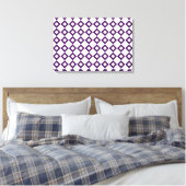 Toile Motif diamant blanc et violet (Insitu(Chambre))