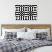 Toile Motif Diamant noir et blanc (Insitu(Chambre))
