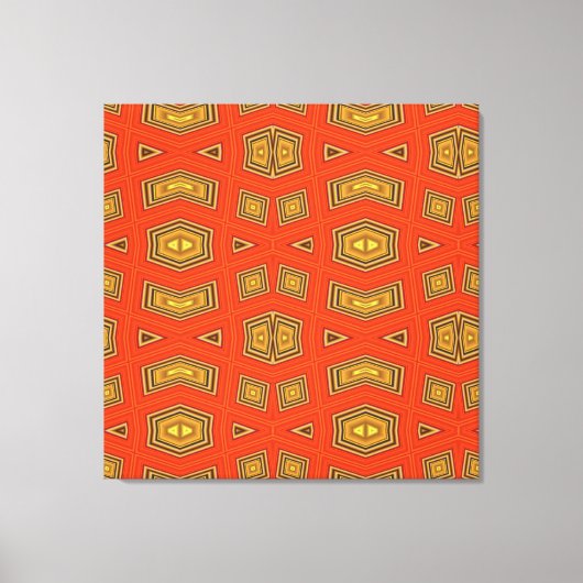 Toile Motif Diamond Or Rouge (Recto)