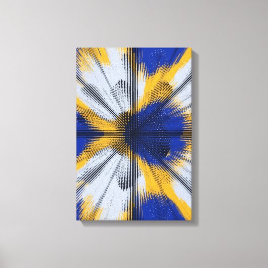 Toile Motif d'interférence coloré (Recto)