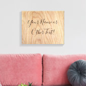 Toile Motif en bois brut moderne rustique imprimé (Insitu(Salon))