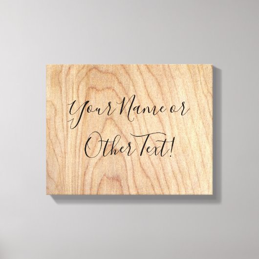 Toile Motif en bois brut moderne rustique imprimé (Recto)