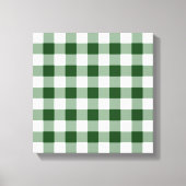 Toile Motif En vichy vert et blanc (Recto)
